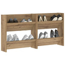 vidaXL Cipőszekrény 2 db 60 x 18 x 60 cm Faanyag Artisan tölgy