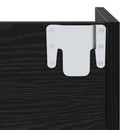 vidaXL Cipőszekrény 2 pcs Fekete tölgy 60 x 18 x 60 cm Faanyag