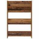 vidaXL Cipőszekrény polcokkal 2 pcs Öreg fa 60 x 18 x 90 cm Faanyag