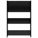 vidaXL Cipőszekrény 2 pcs Fekete tölgy 60 x 18 x 90 cm Faanyag