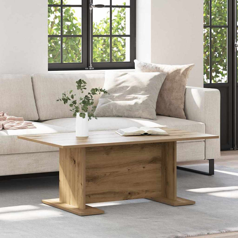 vidaXL Dohányzóasztal kézműves tölgy 103.5 x 60 x 40 cm Faanyag