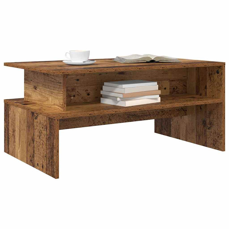 vidaXL Dohányzóasztal Öreg fa 90 x 55 x 42.5 cm Faanyag