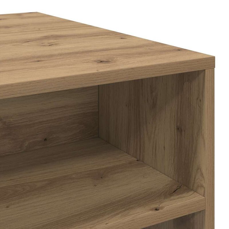 vidaXL Dohányzóasztal kézműves tölgy 90 x 55 x 42.5 cm Faanyag
