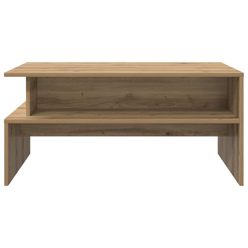 vidaXL Dohányzóasztal kézműves tölgy 90 x 55 x 42.5 cm Faanyag