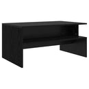 vidaXL Dohányzóasztal Fekete tölgy 90 x 55 x 42,5 cm Faanyag