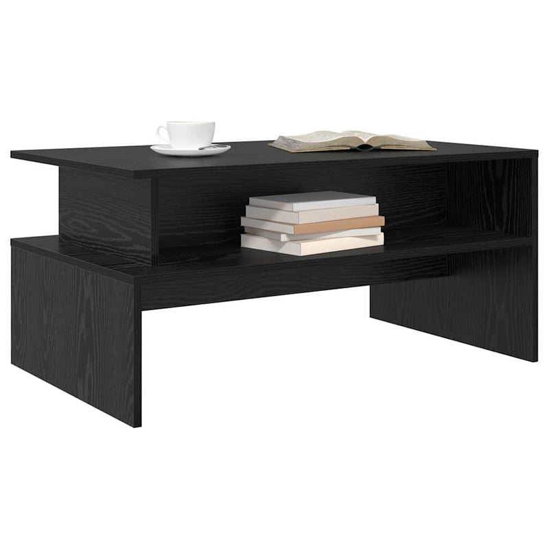 vidaXL Dohányzóasztal Musta tammi 90 x 55 x 42.5 cm Faanyag