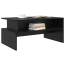 vidaXL Dohányzóasztal Fekete tölgy 90 x 55 x 42,5 cm Faanyag