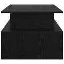 vidaXL Dohányzóasztal Fekete tölgy 90 x 55 x 42,5 cm Faanyag