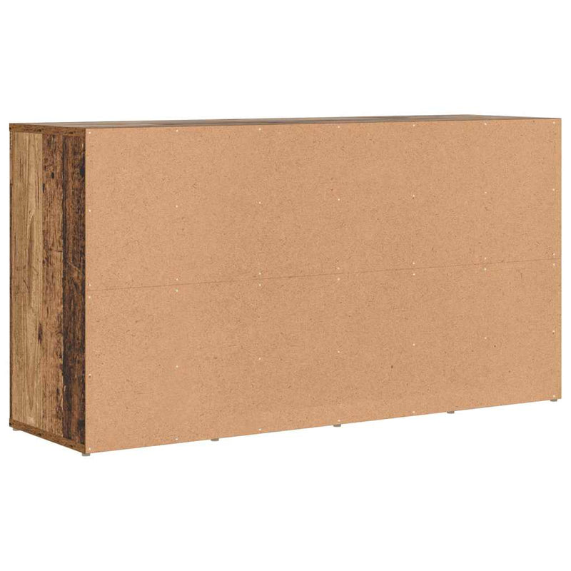 vidaXL Cipőpad polcokkal Egyéb Régi fa 103 x 30 x 54.5 cm Faanyag