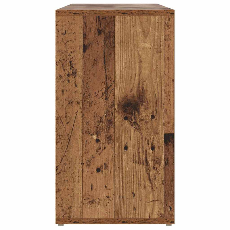 vidaXL Cipőpad polcokkal Egyéb Régi fa 103 x 30 x 54.5 cm Faanyag