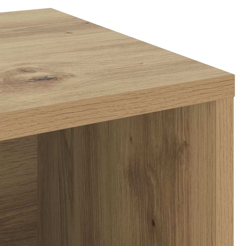 vidaXL Cipőpad polcokkal kézműves tölgy 103 x 30 x 54.5 cm Faanyag
