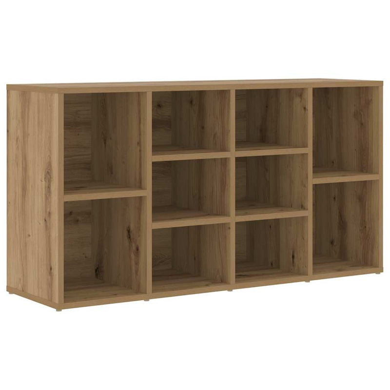 vidaXL Cipőpad polcokkal kézműves tölgy 103 x 30 x 54.5 cm Faanyag