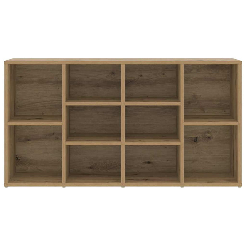 vidaXL Cipőpad polcokkal kézműves tölgy 103 x 30 x 54.5 cm Faanyag