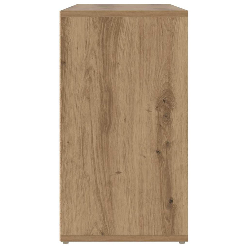 vidaXL Cipőpad polcokkal kézműves tölgy 103 x 30 x 54.5 cm Faanyag