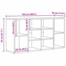 vidaXL Cipőpad polcokkal Artisan tölgy 103 x 30 x 54,5 cm Faanyag