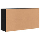 vidaXL Cipőpad polcokkal Fekete tölgy 103 x 30 x 54,5 cm Faanyag