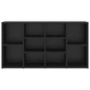 vidaXL Cipőpad polcokkal Fekete tölgy 103 x 30 x 54,5 cm Faanyag