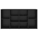 vidaXL Cipőpad polcokkal Fekete tölgy 103 x 30 x 54,5 cm Faanyag