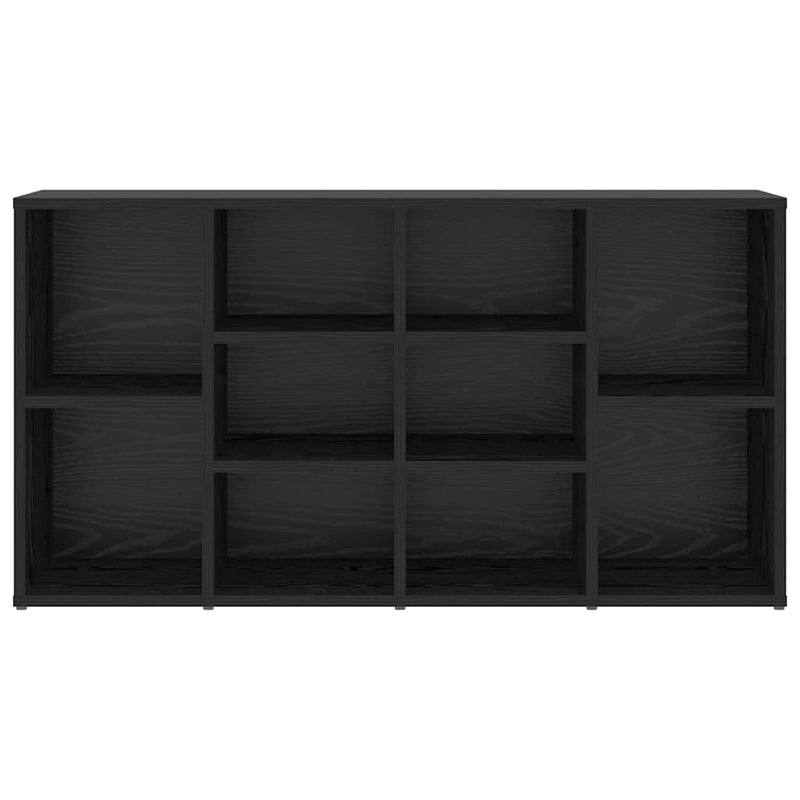 vidaXL Cipőpad polcokkal Egyéb Musta tammi 103 x 30 x 54.5 cm Faanyag