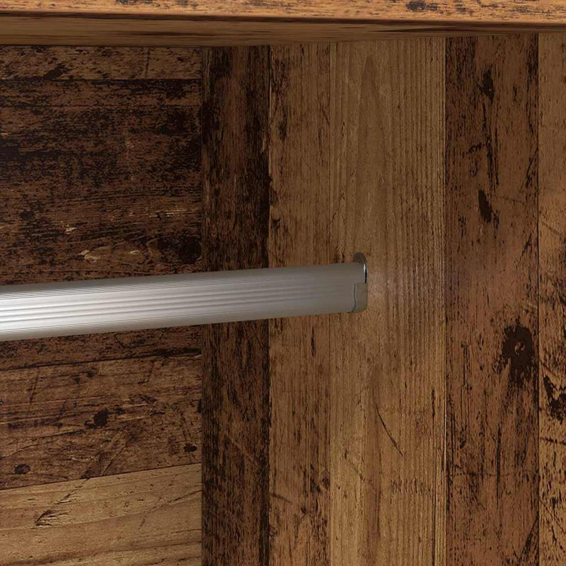 vidaXL Ruhásszekrény polcokkal Öreg fa 82.5 x 51.5 x 180 cm Faanyag