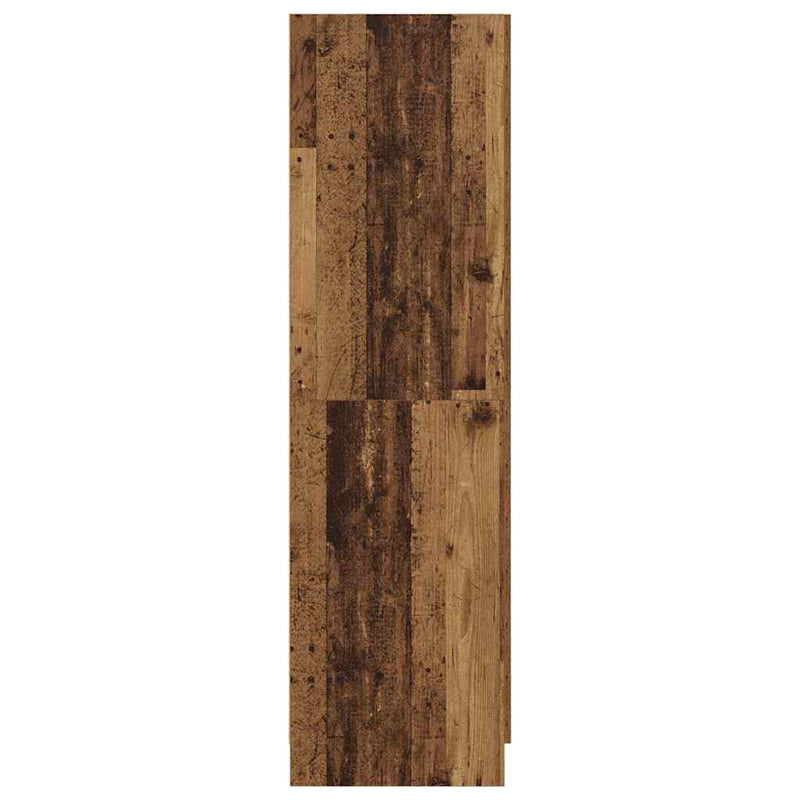vidaXL Ruhásszekrény polcokkal Öreg fa 82.5 x 51.5 x 180 cm Faanyag
