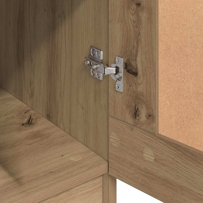 vidaXL Ruhásszekrény ajtóval artisian oak 82.5 x 51.5 x 180 cm Faanyag