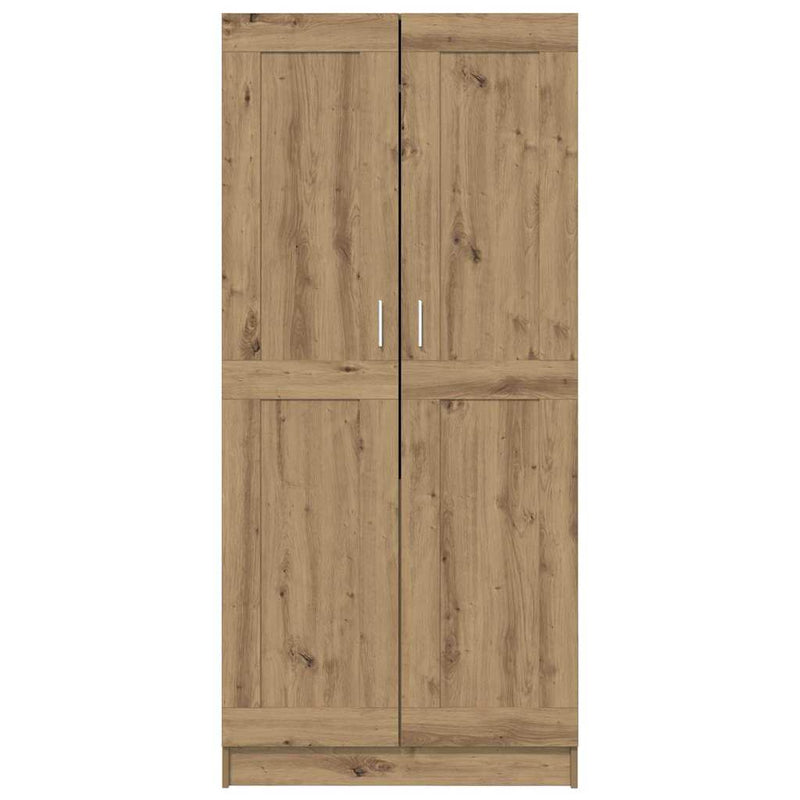 vidaXL Ruhásszekrény ajtóval artisian oak 82.5 x 51.5 x 180 cm Faanyag