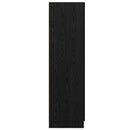 vidaXL Ruhásszekrény ajtóval Fekete tölgy 82,5 x 51,5 x 180 cm Faanyag
