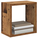 vidaXL Falpolcok polcokkal 4 pcs Öreg fa 26 x 15 x 26 cm Faanyag