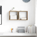 vidaXL Falpolcok polcokkal 2 pcs Artisan tölgy 26 x 15 x 26 cm Faanyag