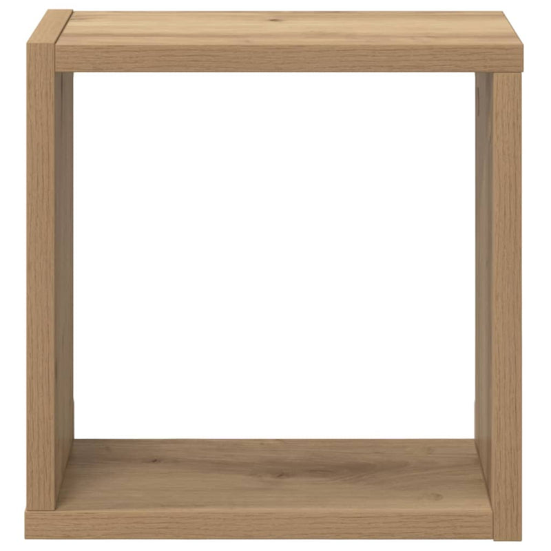 vidaXL Falpolcok polcokkal 2 pcs Artisan tölgy 26 x 15 x 26 cm Faanyag