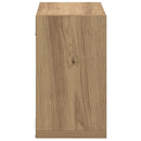 vidaXL Falpolcok polcokkal tárolóval 2 pcs Artisan tölgy Faanyag