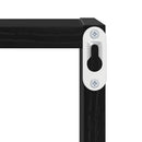 vidaXL Falpolcok polcokkal 2 pcs Fekete tölgy 26 x 15 x 26 cm Faanyag