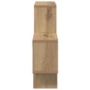 vidaXL Falpolc polcokkal kézműves tölgy 82 x 15 x 51 cm Faanyag