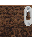 vidaXL Falpolc polcokkal 2 pcs Öreg fa 80 x 11,5 x 18 cm Faanyag