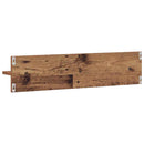 vidaXL Falpolc polcokkal 2 pcs Öreg fa 80 x 11,5 x 18 cm Faanyag
