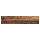 vidaXL Falpolc polcokkal 2 pcs Öreg fa 80 x 11,5 x 18 cm Faanyag