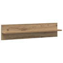 vidaXL Falpolc polcokkal 2 pcs Artisan tölgy 80 x 11,5 x 18 cm Faanyag