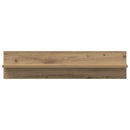 vidaXL Falpolc polcokkal 2 pcs Artisan tölgy 80 x 11,5 x 18 cm Faanyag