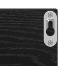 vidaXL Falpolc polcokkal 2 pcs Fekete tölgy 80 x 11,5 x 18 cm Faanyag