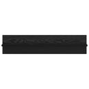 vidaXL Falpolc polcokkal 2 pcs Fekete tölgy 80 x 11,5 x 18 cm Faanyag