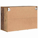 vidaXL Cipőszekrény polcokkal Öreg fa 77,5 x 30 x 51 cm Faanyag