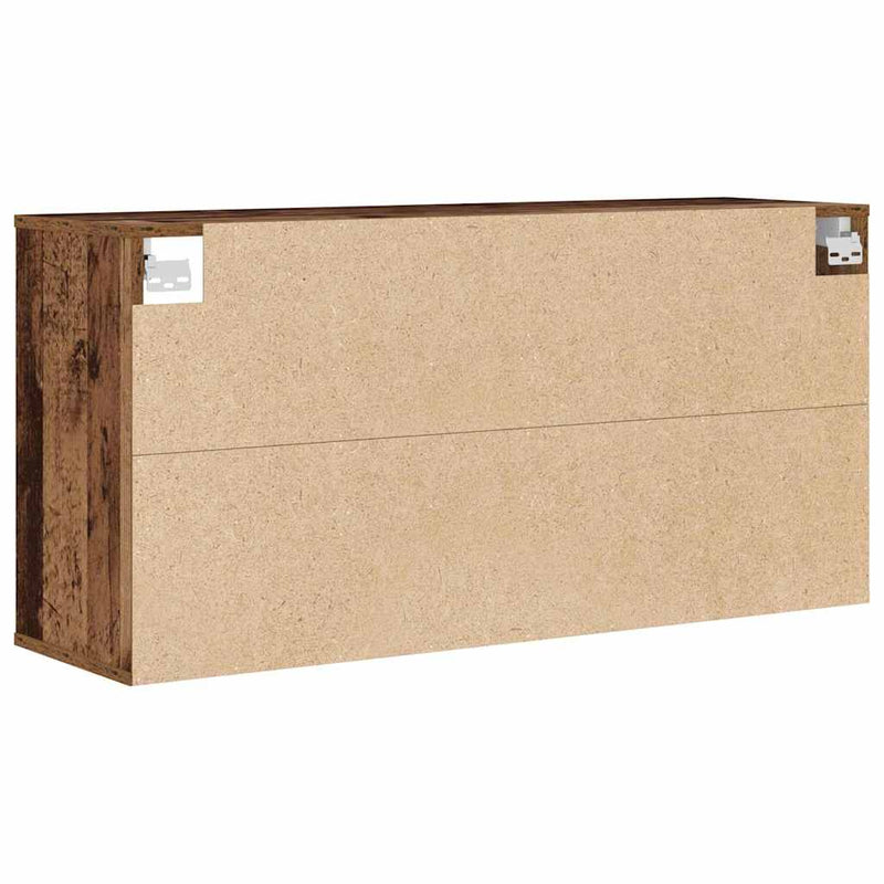 vidaXL Cipőszekrény polcokkal Régi fa 103 x 30 x 51 cm Faanyag