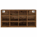 vidaXL Cipőszekrény polcokkal Öreg fa 103 x 30 x 51 cm Faanyag