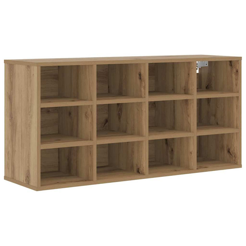vidaXL Cipőszekrény polcokkal kézműves tölgy 103x30x51 cm Faanyag