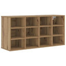 vidaXL Cipőszekrény polcokkal Artisan tölgy 103 x 30 x 51 cm Faanyag
