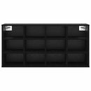 vidaXL Cipőszekrény polcokkal Fekete tölgy 103 x 30 x 51 cm Faanyag