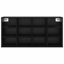 vidaXL Cipőszekrény polcokkal Fekete tölgy 103 x 30 x 51 cm Faanyag