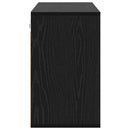 vidaXL Cipőszekrény polcokkal Fekete tölgy 103 x 30 x 51 cm Faanyag
