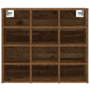 vidaXL Cipőszekrény polcokkal Öreg fa 77,5 x 30 x 67 cm Faanyag